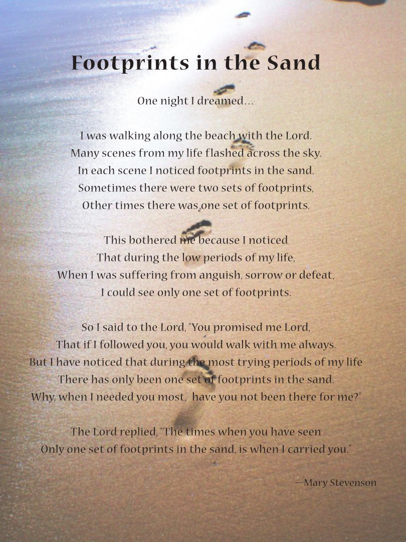 Footprints In The Sand - 10 Free Pdf Printables | Printablee inside Footprints in the Sand Free Printable