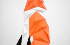 Fox 3D Papercraft Template | Free Download regarding Fox Papercraft Template Free