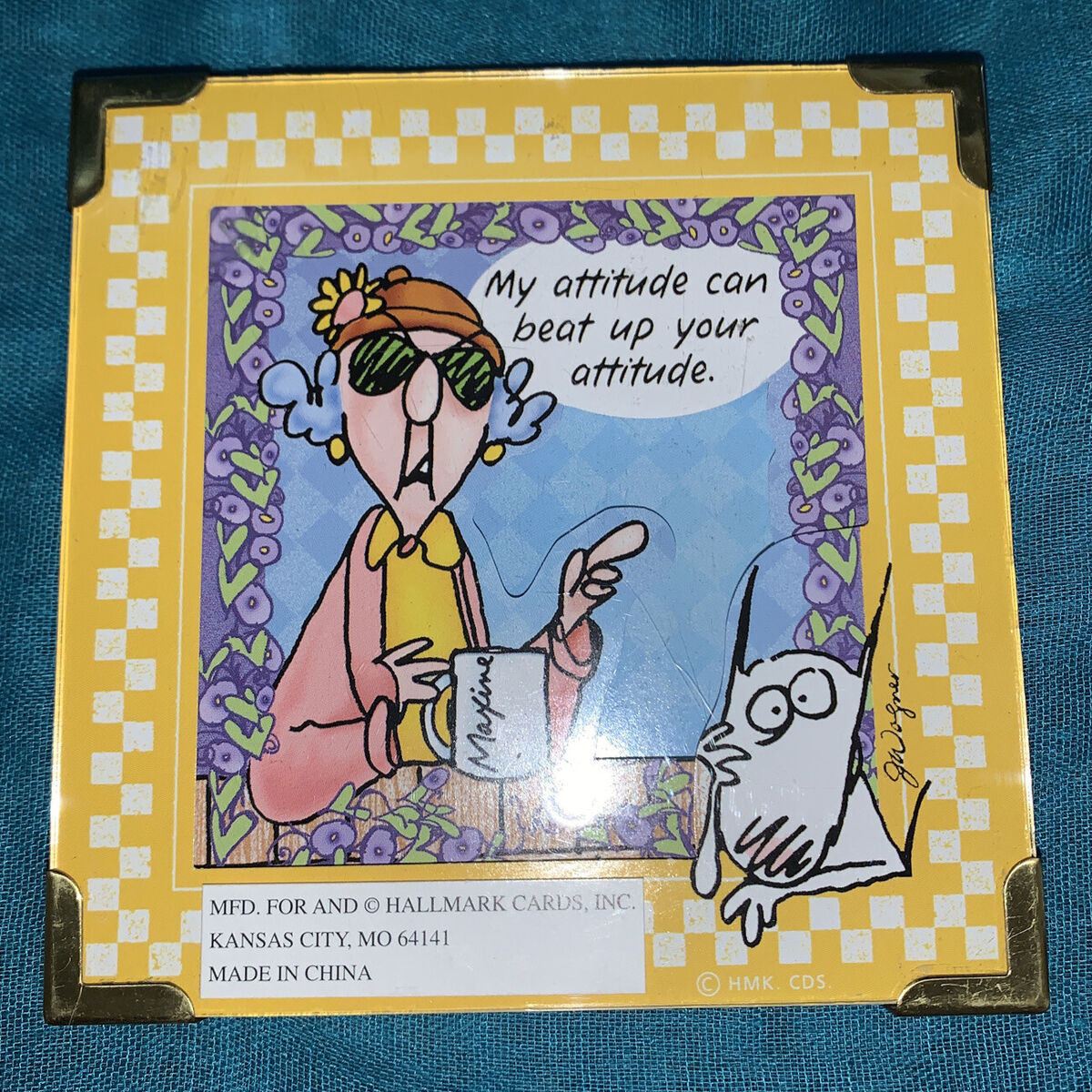 Framed Maxine Cartoon Print My Attitude Can Beat Up Your Attitude intended for Printable Maxine Cartoons