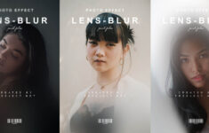 Free 4 Lens Blur Photo Effect Poster Template Psd – Best Psfiles for Free Psd Photo Effects Templates
