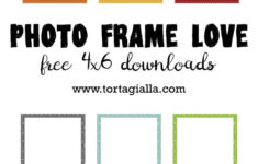 Free 4X6 Photo Frame Love Downloads – Tortagialla with Free Printable Scrapbook Frames
