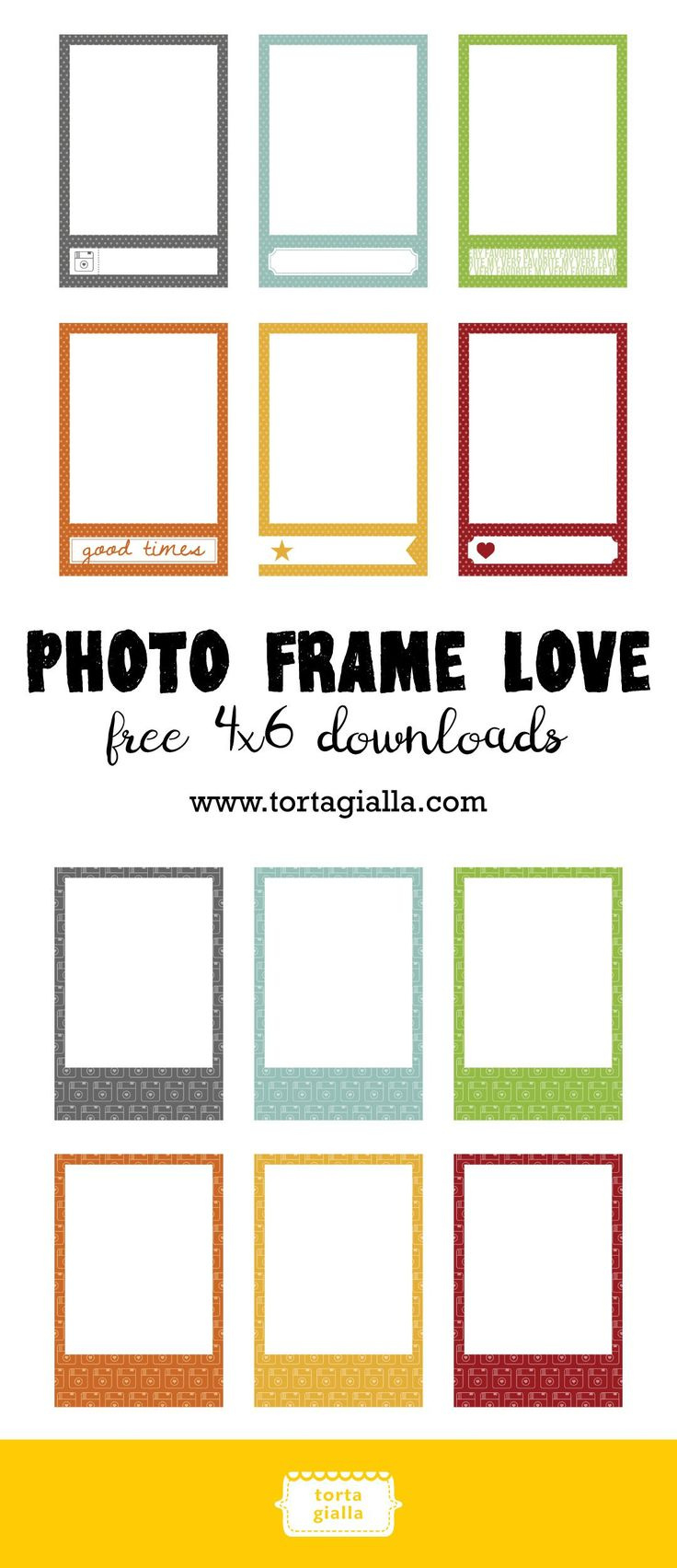 Free 4X6 Photo Frame Love Downloads - Tortagialla with Free Printable Scrapbook Photo Frames