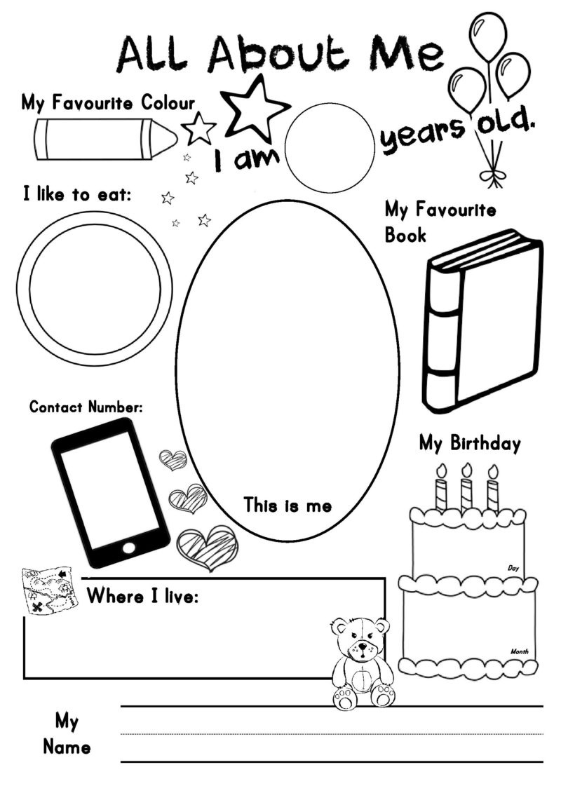 Free All About Me Poster Printable - Printable Party Favors inside Free Printable All About Me Poster