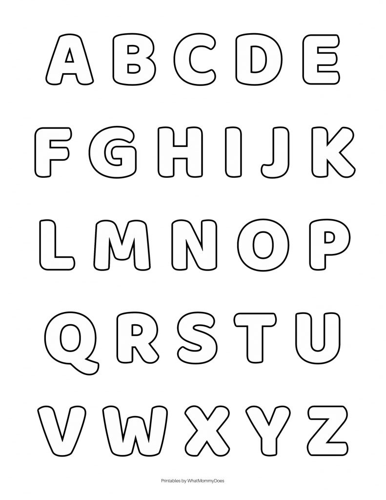 Free Alphabet Printables – Letters, Worksheets, Stencils &amp;amp; Abc in Free Printable 6 Inch Letter Templates
