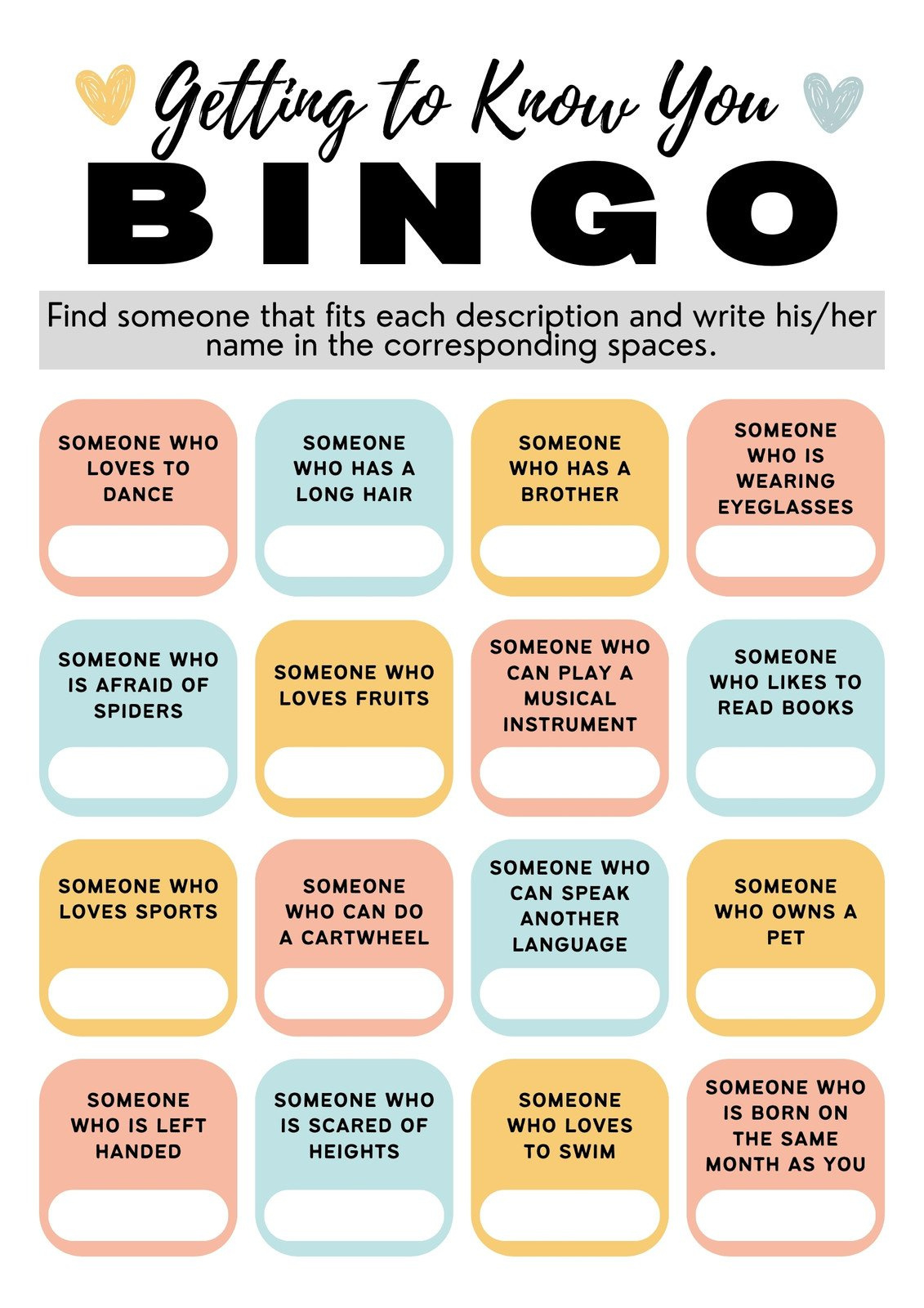 Free And Customizable Bingo Templates | Canva with Free Friendship Bingo Game Printables