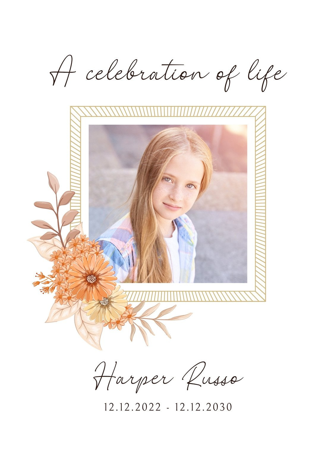 Free And Customizable Celebration Of Life Templates | Canva with regard to Celebration of Life Flyer Templates Free