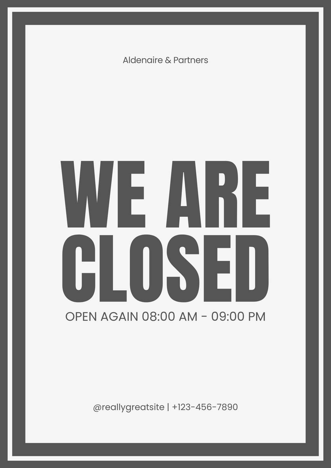 Free And Customizable Closed Templates with regard to Closing Early Sign Template Free
