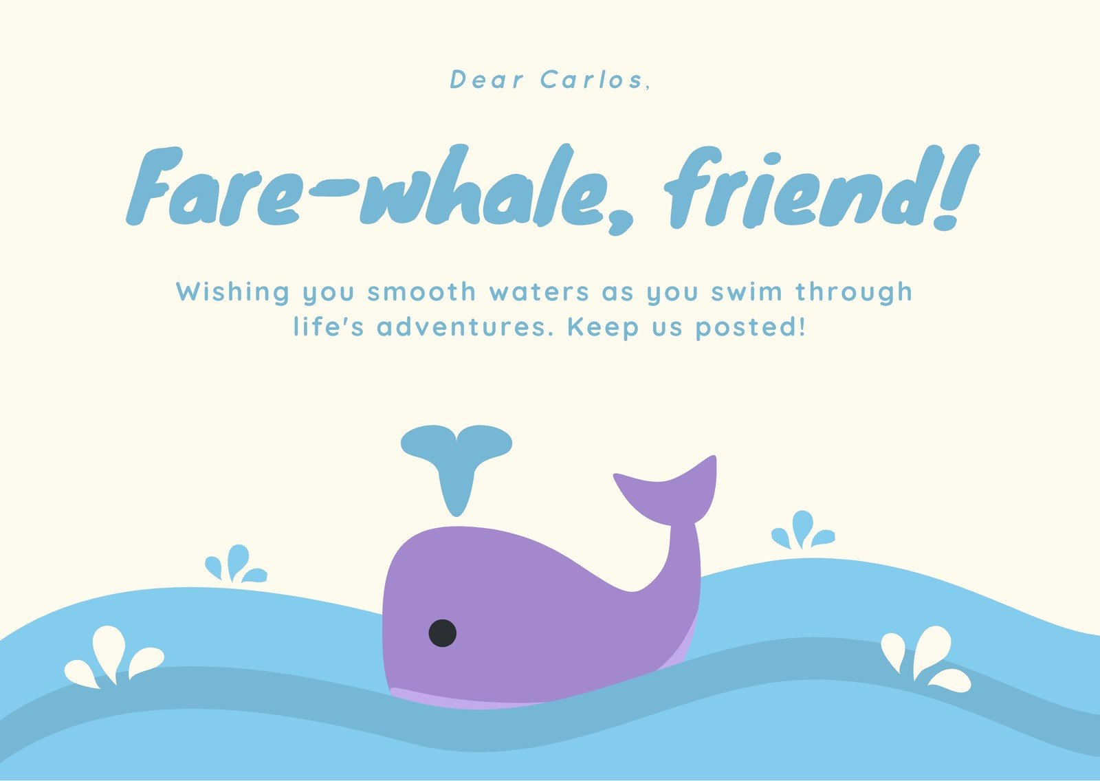 Free And Customizable Farewell Templates for Free Printable Farewell Cards