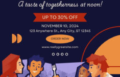 Free And Customizable Lunch Templates for Free Printable Lunch Invitation Templates