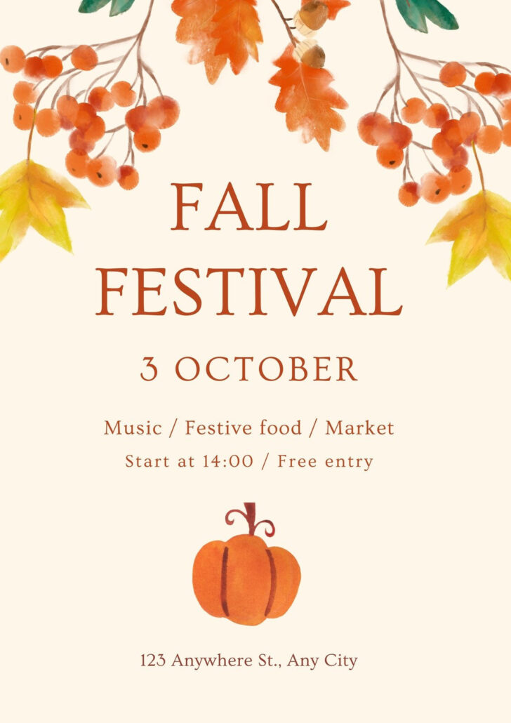 Free Printable Fall Invitation Templates