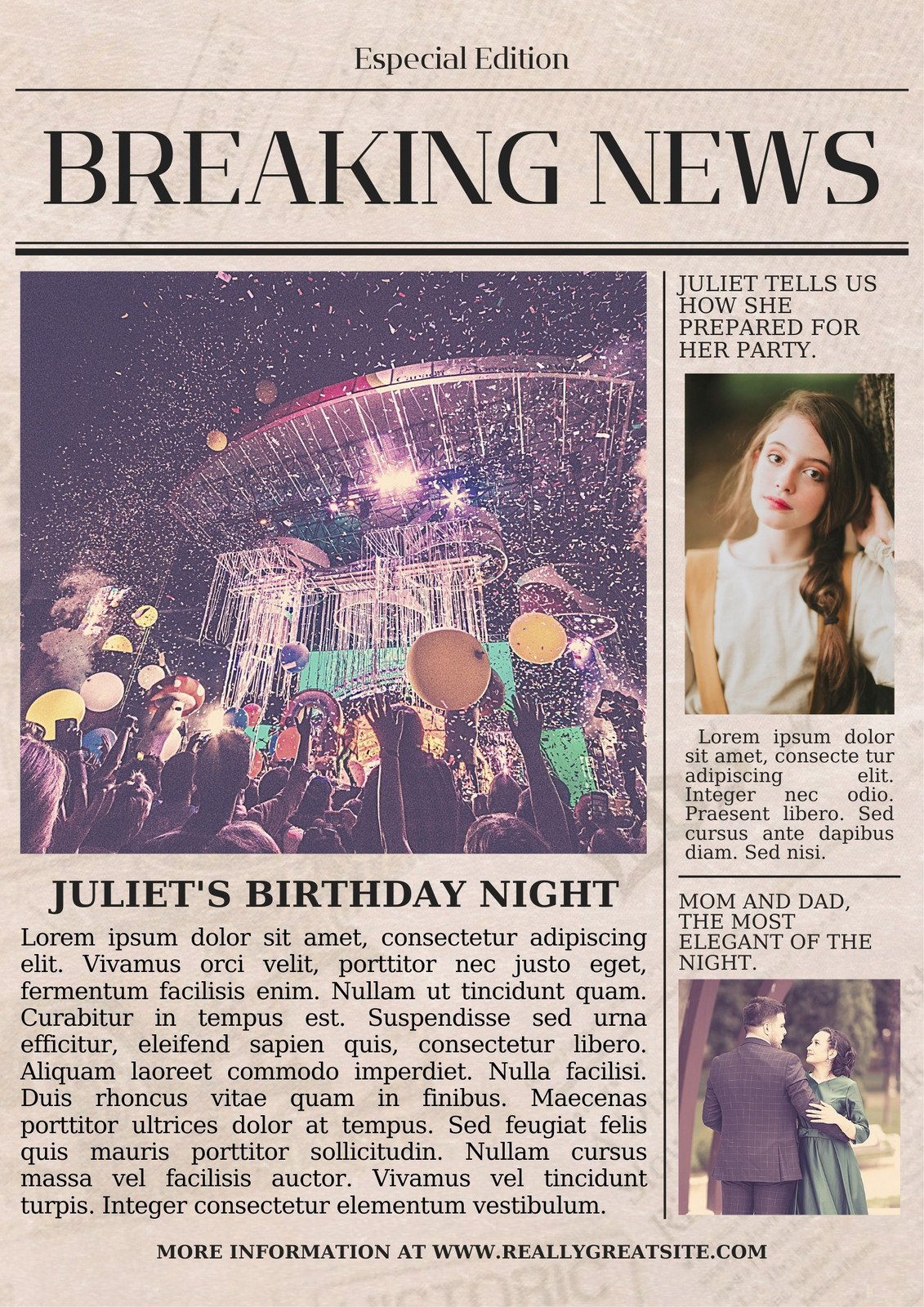 Free And Customizable Newspaper Templates regarding Free Birthday Newspaper Template