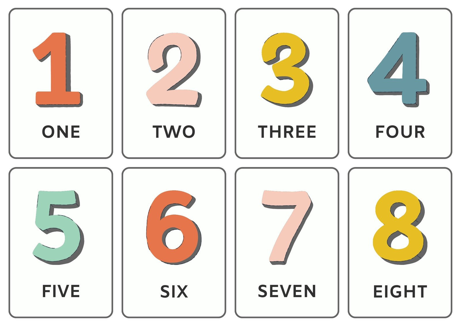 Free And Customizable Numbers Templates for Free Large Printable Numbers 1 20