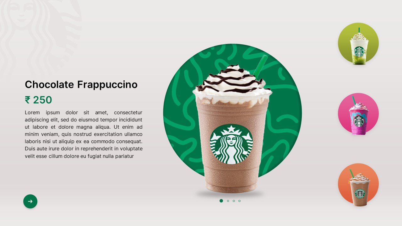 Free Animated Starbucks Powerpoint Template &amp;amp; Google Slides intended for Starbucks Template Free