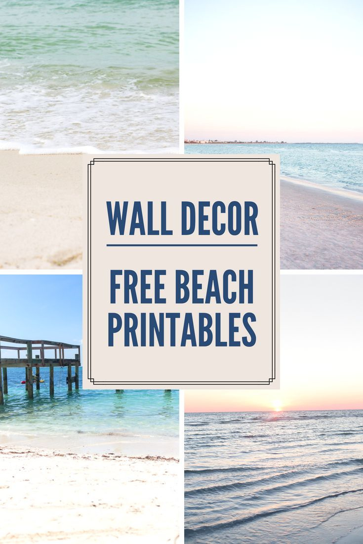Free Beach Wall Art - Beautiful Beach Photos in Free Printable Beach Scenes