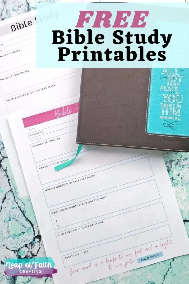 Free Printable Bible Study Lessons with Questions and Answers