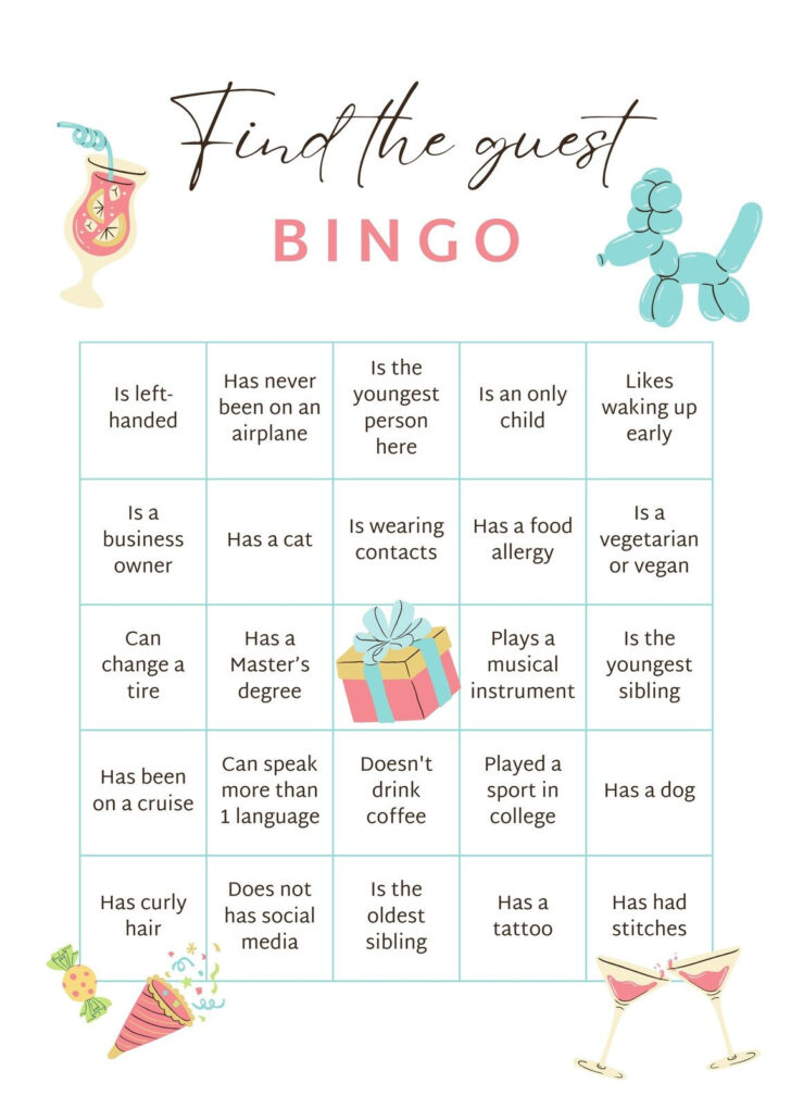 Free Friendship Bingo Game Printables