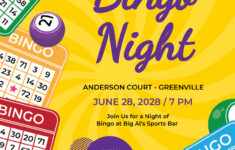 Free Bingo Flyer Templates, Editable And Printable within Free Printable Bingo Poster