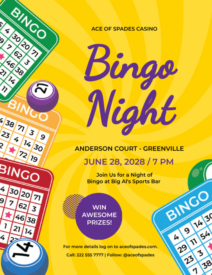 Free Printable Bingo Poster Free Printable Bingo Poster