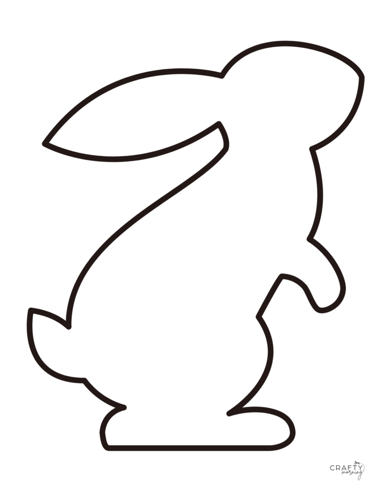 Printable Easter Bunny Silhouette Cutouts
