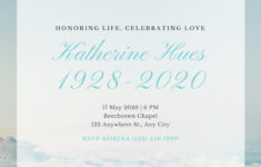 Free Celebration Of Life Invitation Templates To Edit And Print inside Celebration Of Life Flyer Templates Free