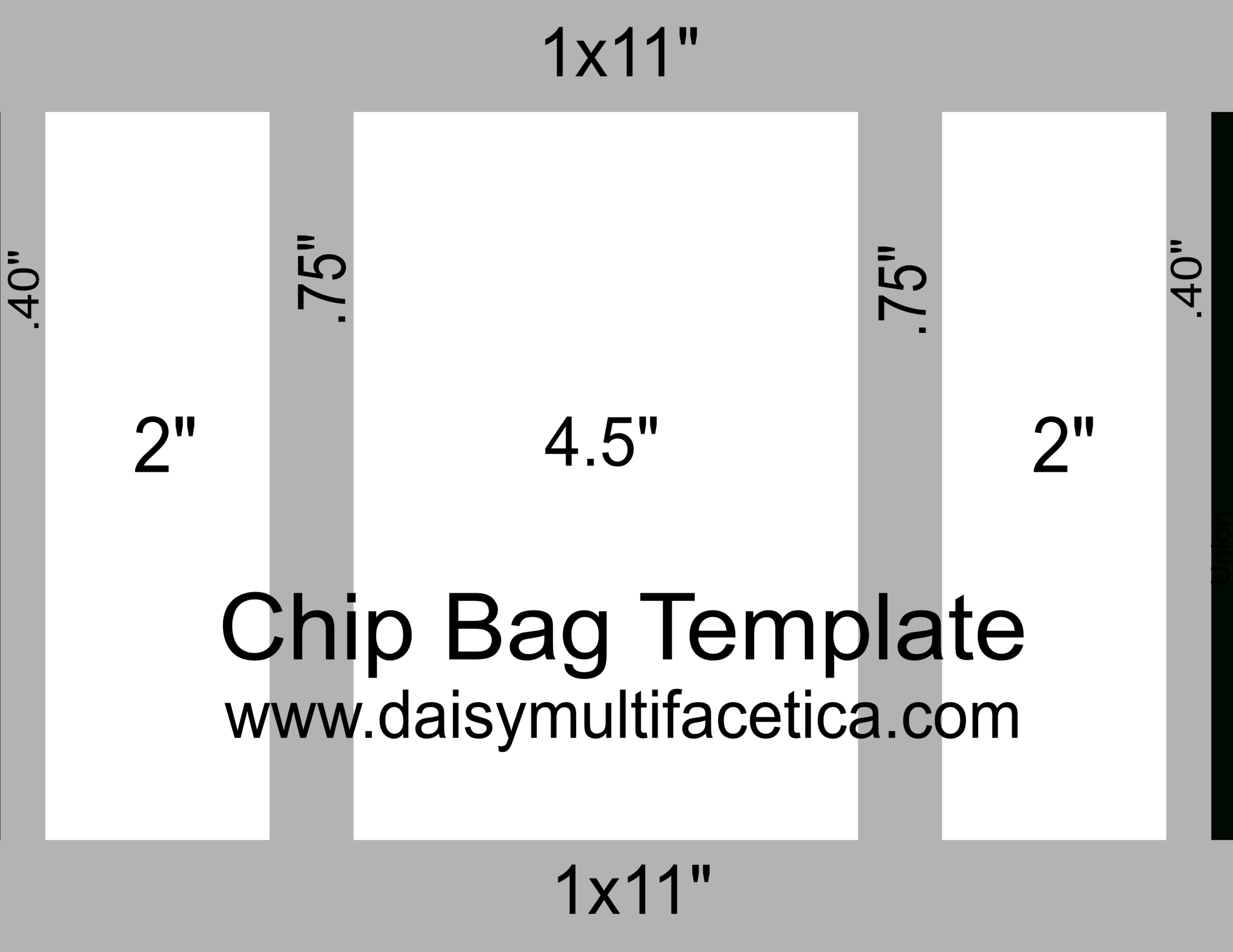 Free Chip Bag Templates | All Occasion Chip Bags. – Daisy throughout Free Downloadable Chip Bag Template