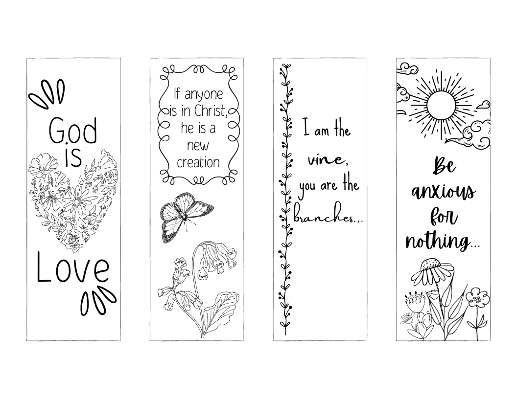 Free Christian Bookmarks To Print And Color! - Leap Of Faith Crafting with regard to Free Printable Religious Easter Bookmarks For Adults