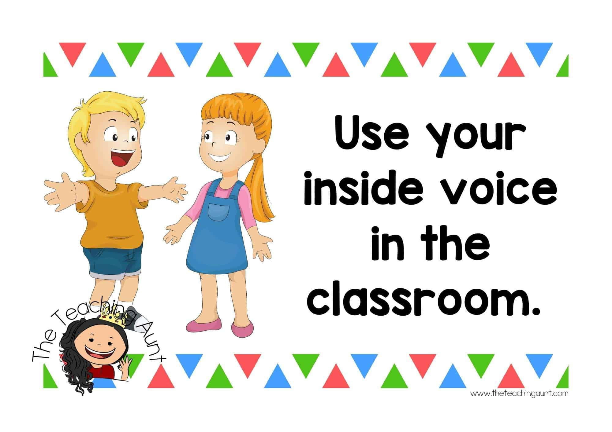 Free Classroom Rules Posters - The Teaching Aunt inside Free Printable Classroom Rules With Pictures