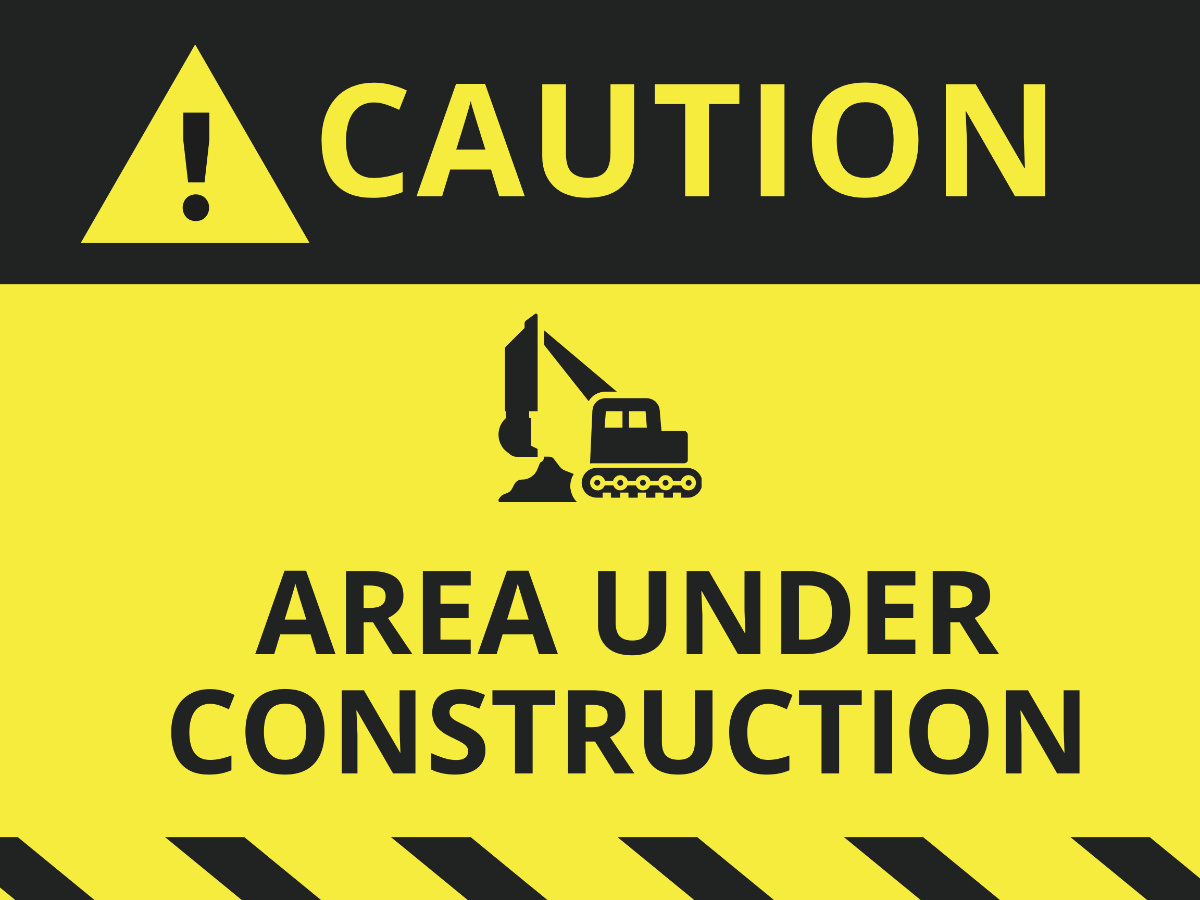 Free Construction Sign Templates, Editable And Printable intended for Free Printable Construction Signs