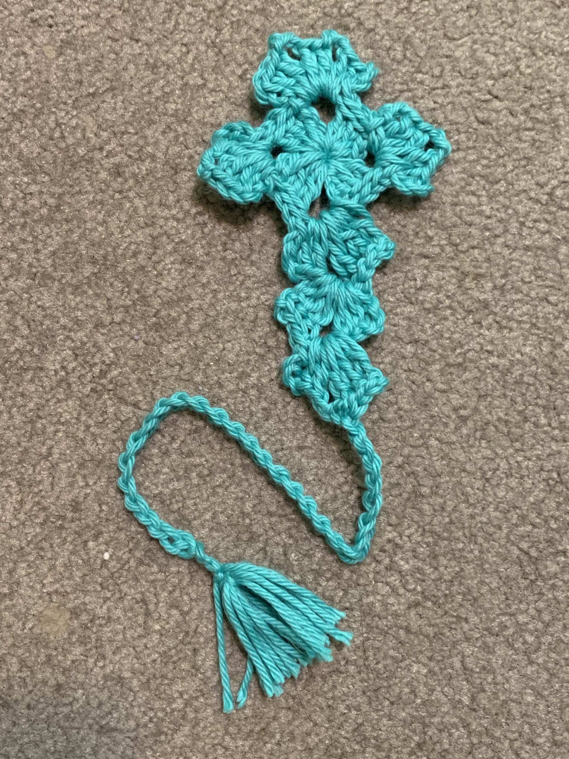 Free Crochet Cross Bible Bookmark Pattern – Night Owl Theology in Free Printable Crochet Cross Bookmark Patterns