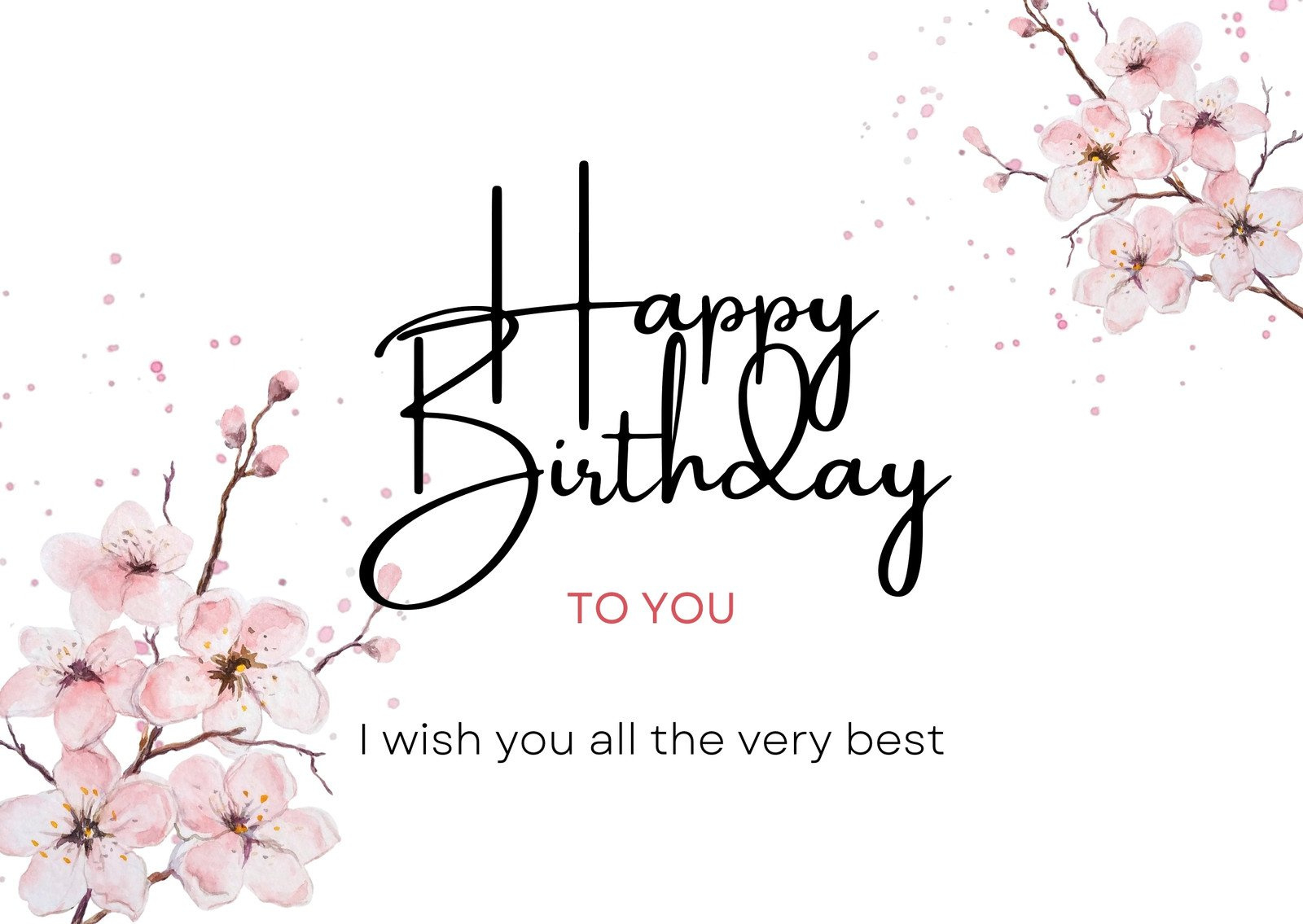 Free, Custom Printable Birthday Card Templates | Canva for Free Printable Cards No Download Required