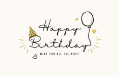 Free, Custom Printable Birthday Card Templates | Canva throughout Free Happy Birthday Printable Images