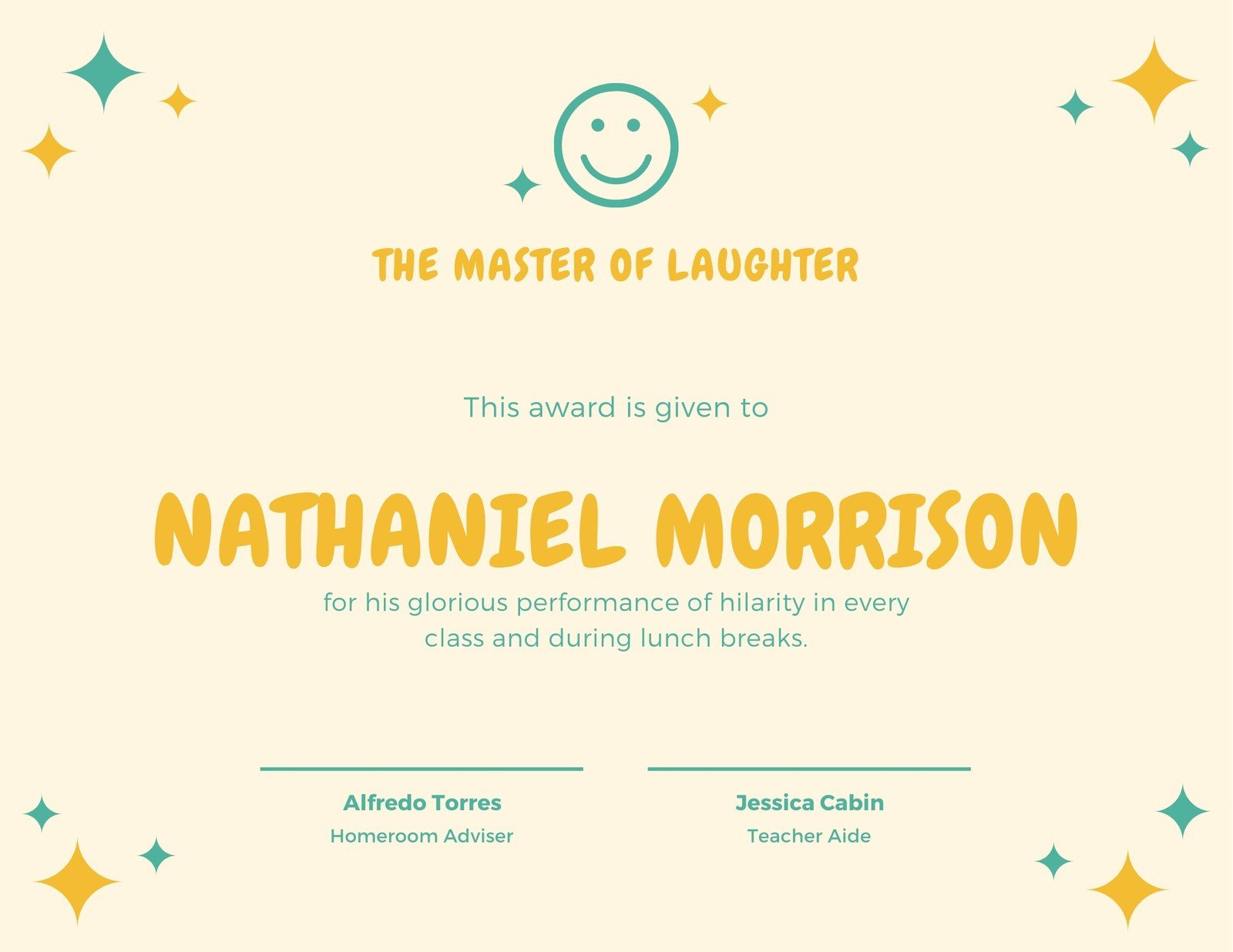 Free Custom Printable Funny Certificate Templates | Canva pertaining to Free Printable Funny Awards