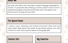 Free Custom Printable Meet The Student/Teacher Templates | Canva throughout Teacher Bio Template Free
