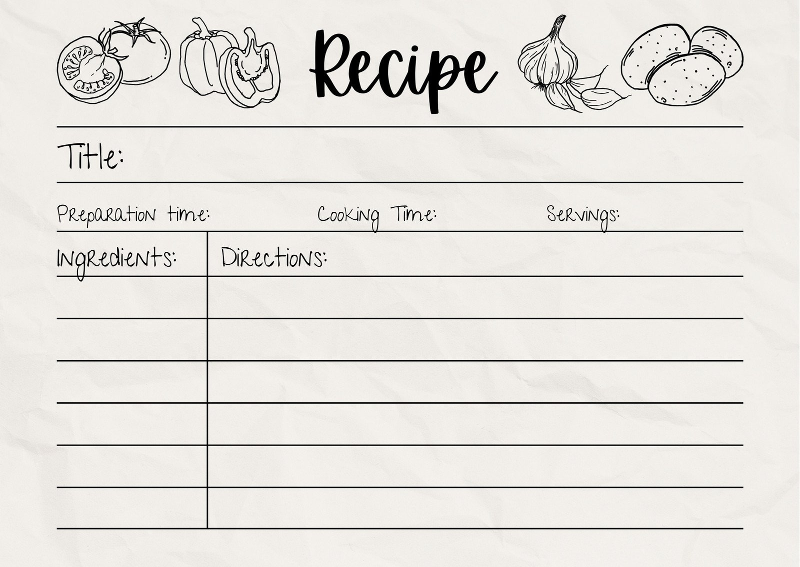 Free, Custom Printable Recipe Card Templates Online | Canva intended for Free 4x6 Recipe Card Templates For Microsoft Word