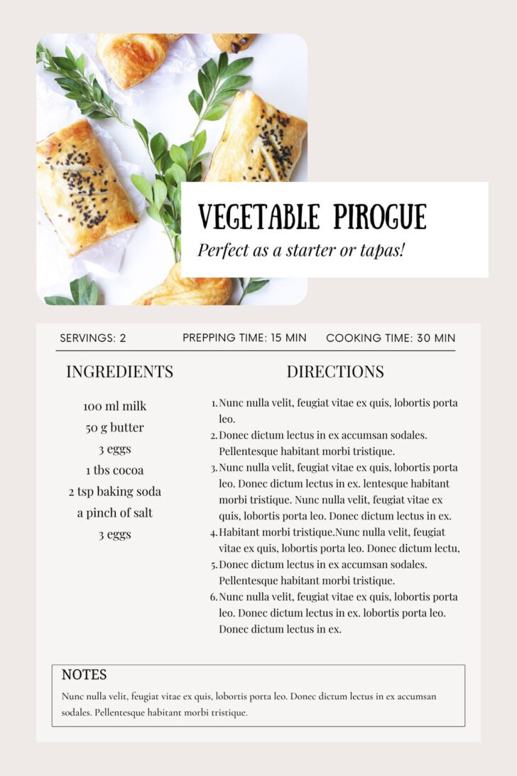 Free Editable Recipe Page Templates For Microsoft Word Free Editable Recipe Page Templates For Microsoft Word