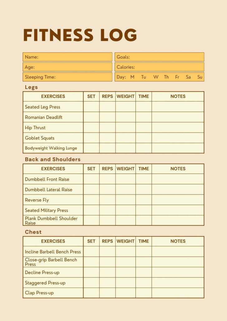 Strength and Conditioning Template Download Free