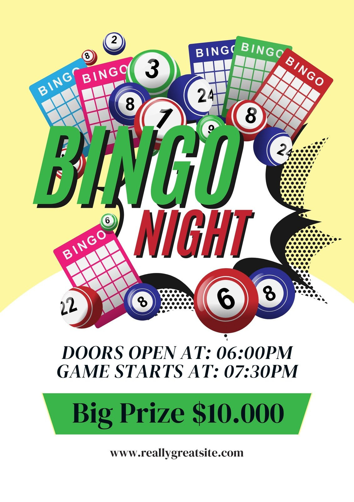 free customizable printable bingo flyer templates canva intended for free printable bingo poster Free, Customizable, Printable Bingo Flyer Templates | Canva intended for Free Printable Bingo Poster