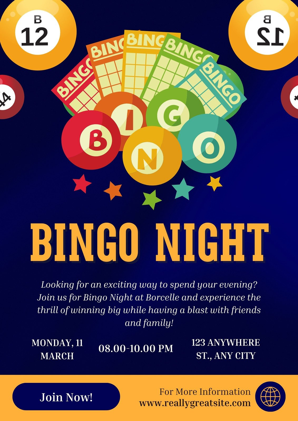 free customizable printable bingo flyer templates canva pertaining to free printable bingo poster Free, Customizable, Printable Bingo Flyer Templates | Canva pertaining to Free Printable Bingo Poster