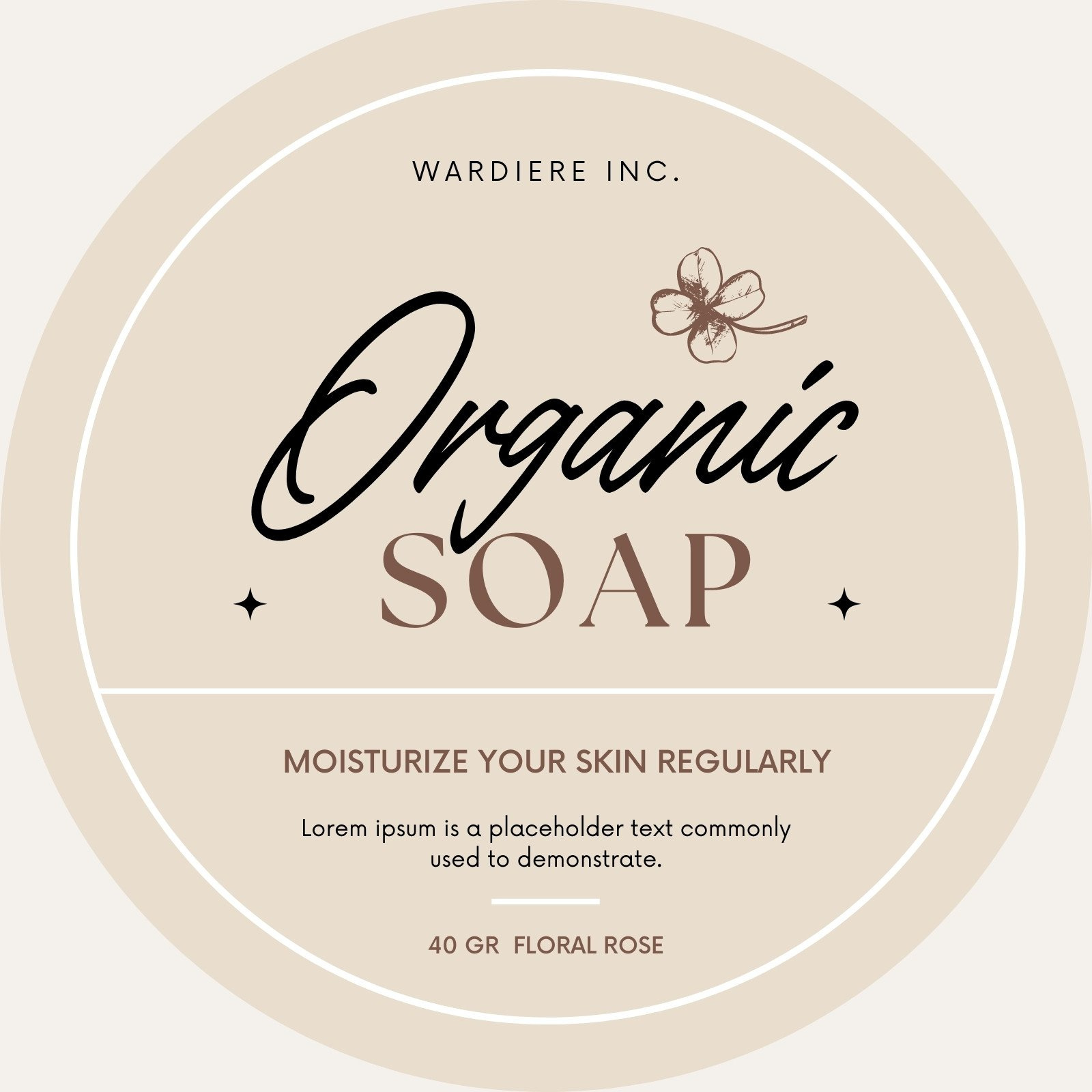 Free Customizable Printable Soap Label Templates | Canva in Free Soap Label Templates