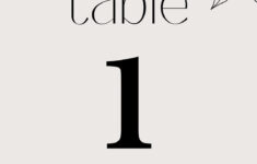 Free, Customizable Table Number Card Templates | Canva for Free Table Number Templates 5×7