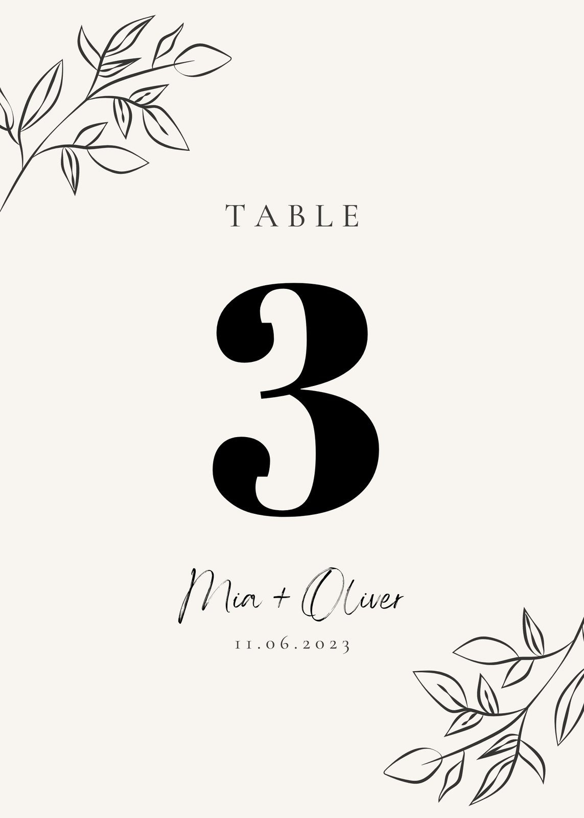 Free, Customizable Table Number Card Templates | Canva intended for Downloadable Free Printable Table Numbers Template