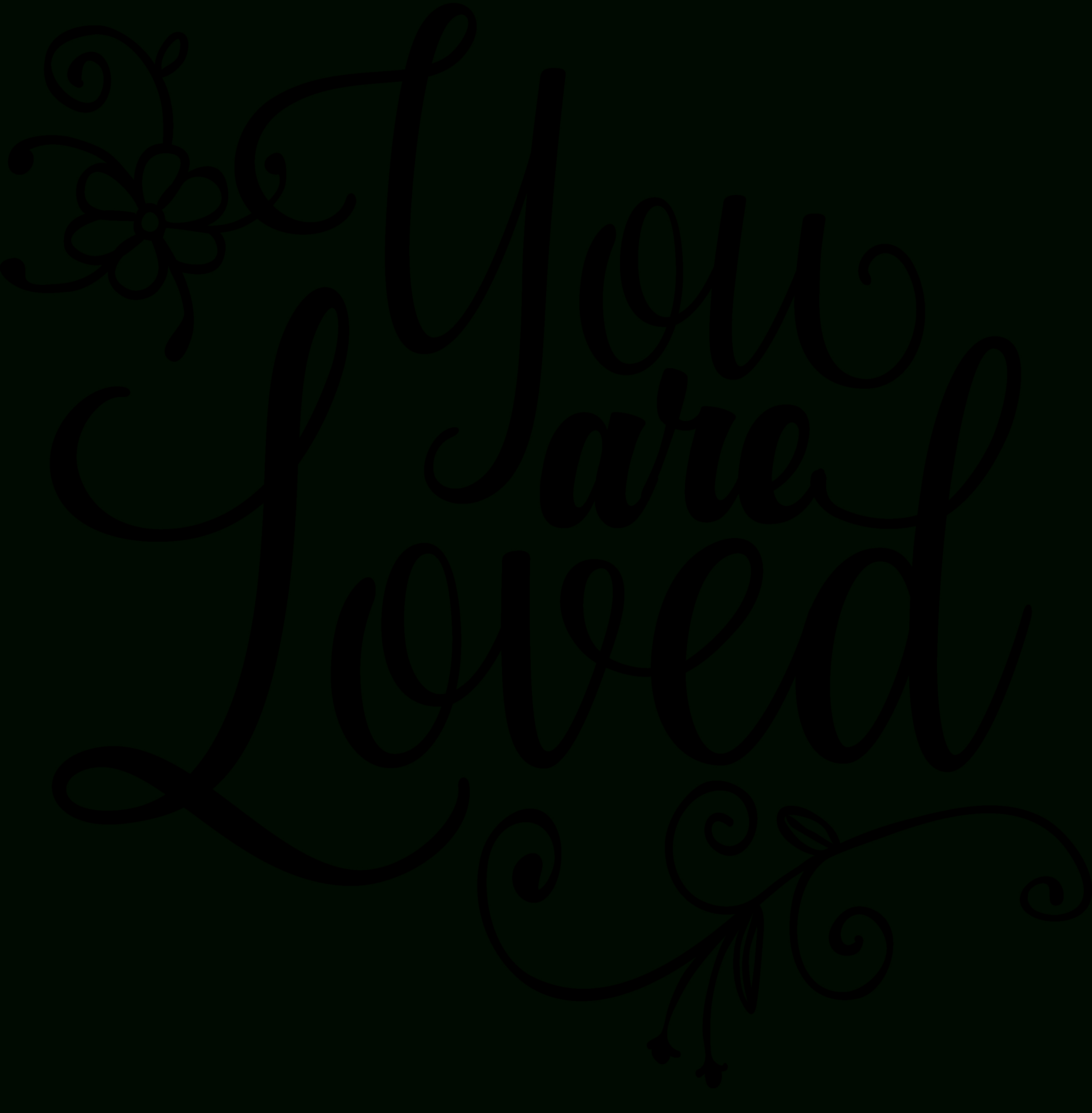 Free Cut File: You Are Loved - Free Pretty Things For You in You Are Loved Free Printable