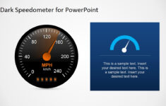 Free Dark Speedometer Shapes For Powerpoint & Google Slides inside Free Speedometer Dashboard Templates