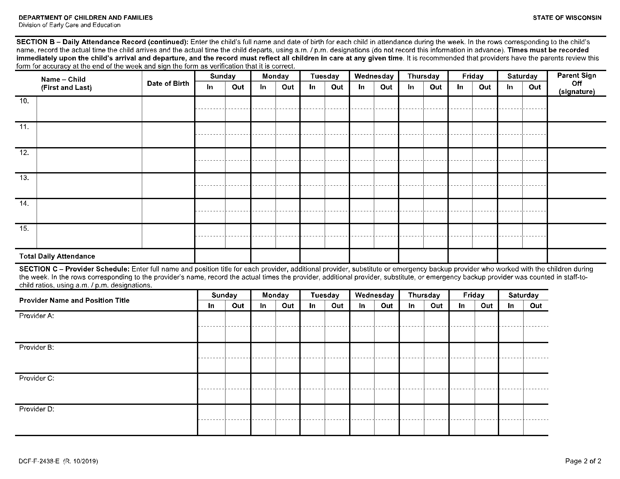 Free Daycare Sign In Sheet Template In 2021 | Cocosign regarding Free Printable Weekly Sign In And Out Sheets For Daycare
