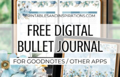 Free Digital Bullet Journal Template Every Month – Printables And pertaining to Goodnotes Bullet Journal Templates Free