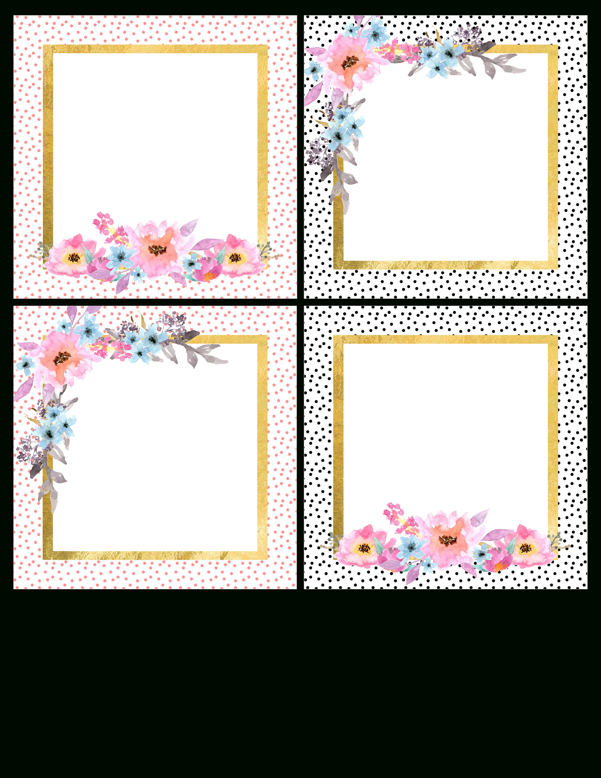 Free Digital Scrapbooking Journaling Printable Pack - Free Pretty regarding Free Printable Scrapbook Photo Frames