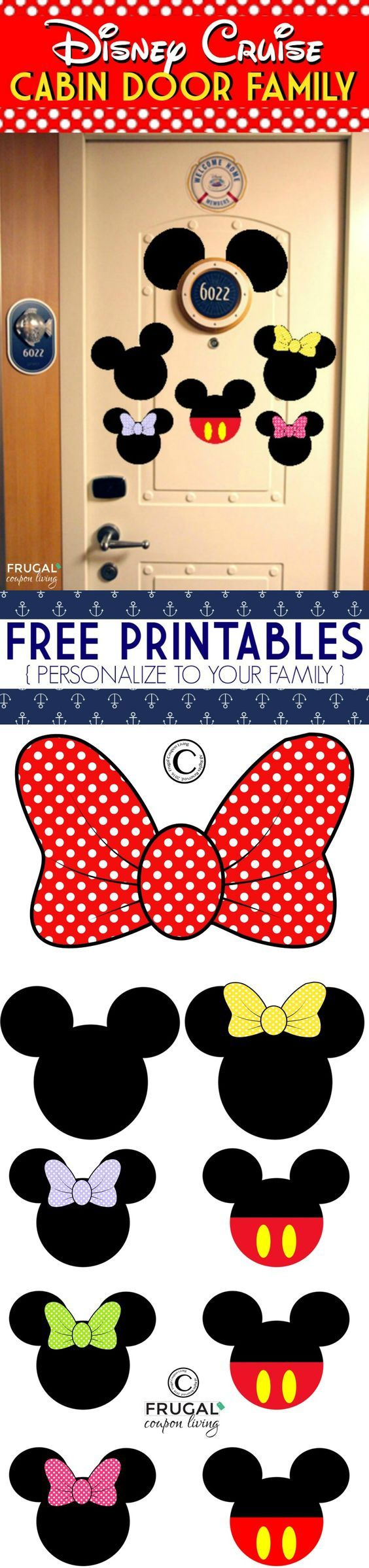 Free Disney Cruise Door Printables inside Free Disney Cruise Magnet Templates