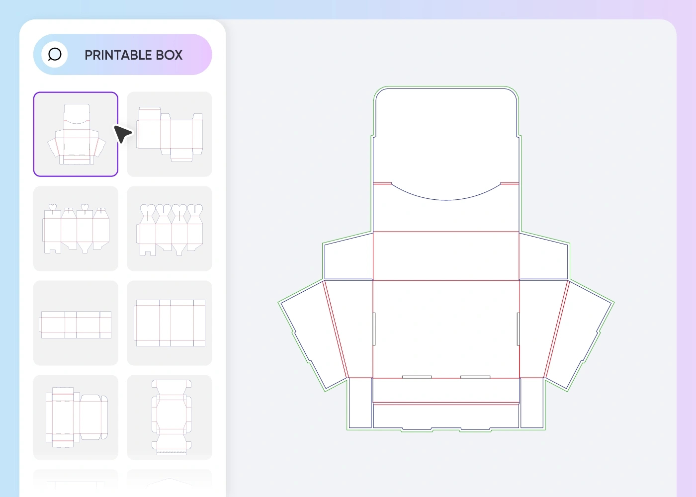 Free Display Box Templates - Precise Dielines Printable with regard to Free Printable Box Templates