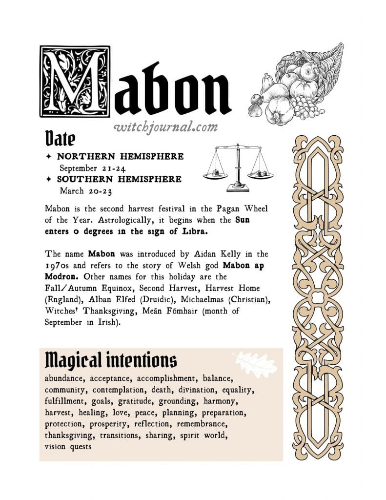 Free Download Grimoire Pages - Your Printable Book Of Shadows Pdf pertaining to Free Printable Grimoire Pages