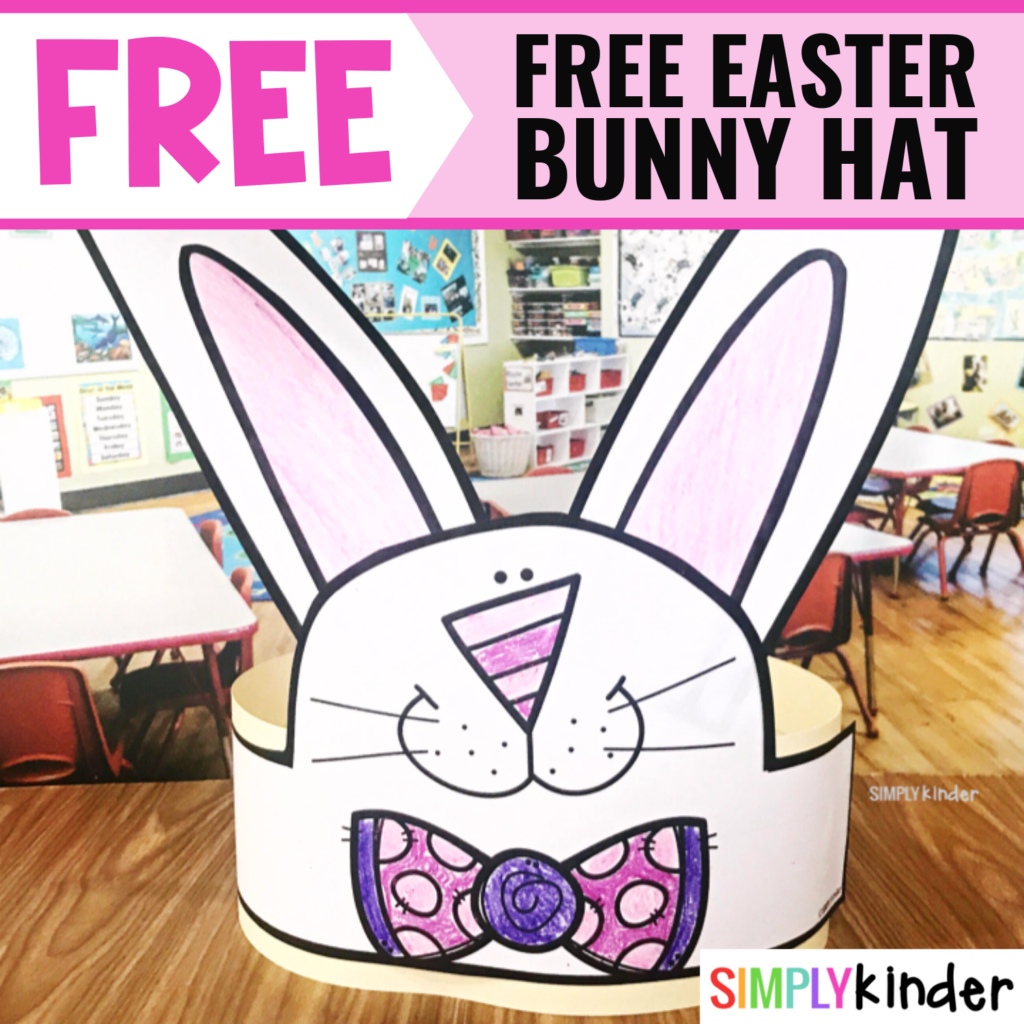 Free Easter Bunny Hat - Simply Kinder for Free Printable Easter Hats